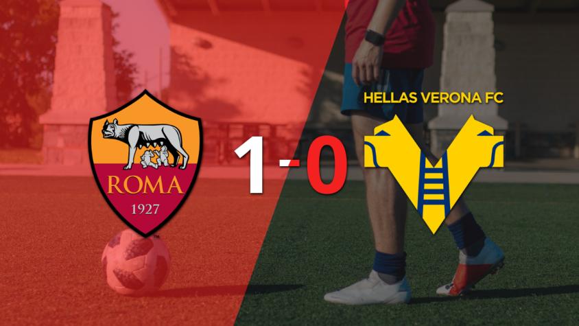 A Roma le alcanzó con un gol para derrotar a Hellas Verona en el estadio Stadio Olimpico