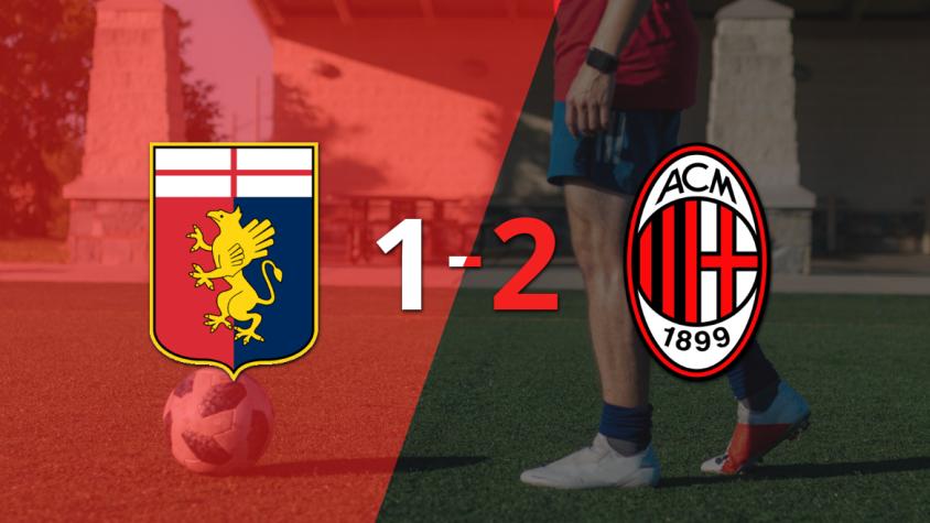 Milan consigue una estrecha victoria de 2 a 1 sobre Genoa