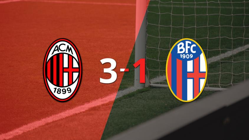 Milan remonta el partido con Bologna y sella el triunfo 3 a 1