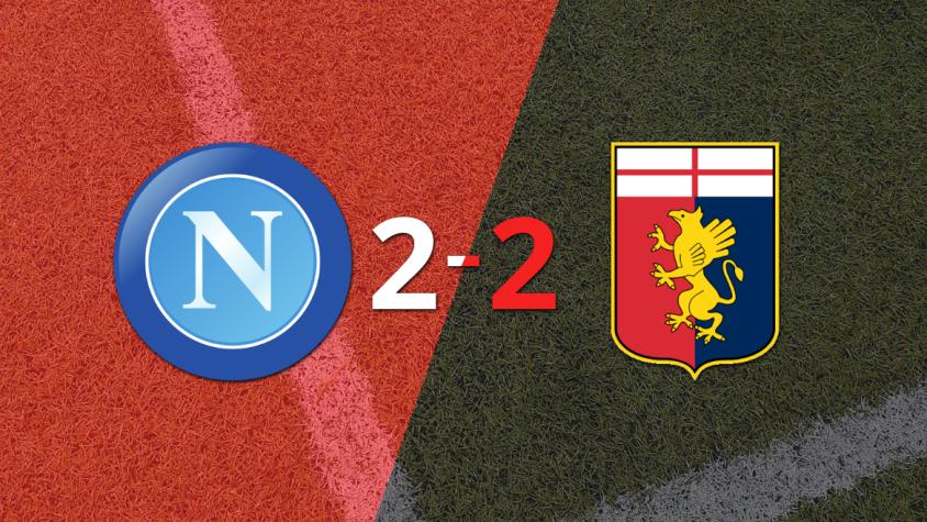 Napoli empató 2-2 con Genoa