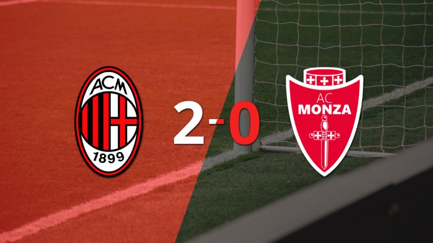 Milan celebró una victoria 2-0 sobre Monza