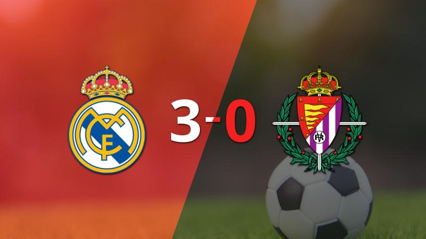 Real Madrid le pasó por encima 3-0 a Valladolid