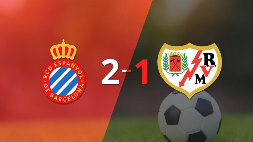 Espanyol voltea el marcador y triunfa 2 a 1 ante Rayo Vallecano con gol agónico