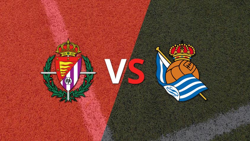 El segundo tiempo comienza sin goles entre Valladolid y Real Sociedad