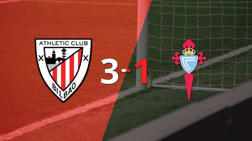 Athletic Bilbao gana 3-1 a Celta con doblete de Gorka Guruzeta