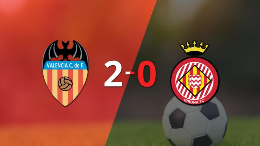 Valencia dominó a Girona con un 2-0 en un partido electrizante 