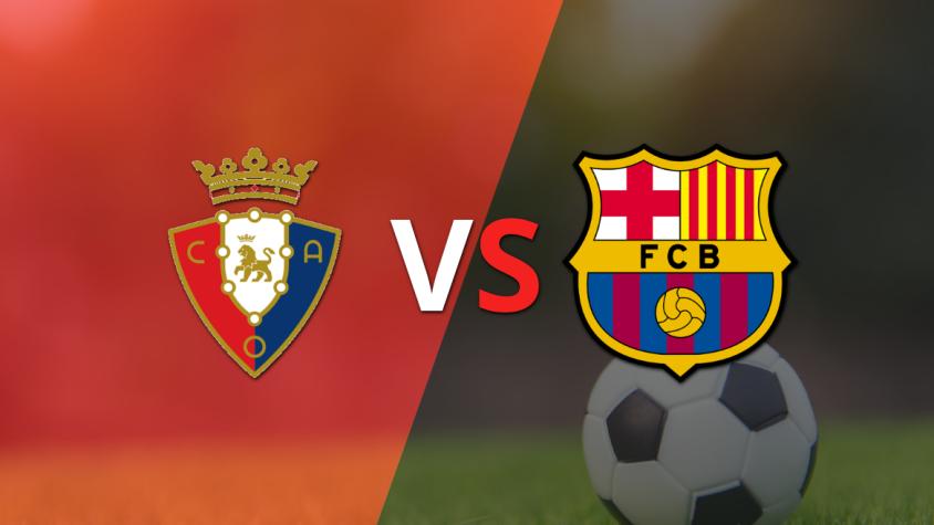 Barcelona recibe a Osasuna motivado a seguir invicto y buscar el liderato