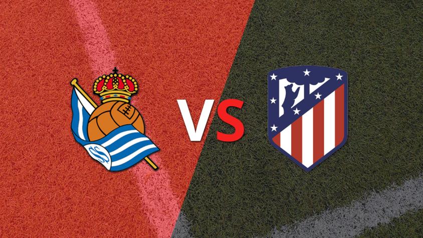 Atlético de Madrid vence parcialmente 1-0 a Real Sociedad