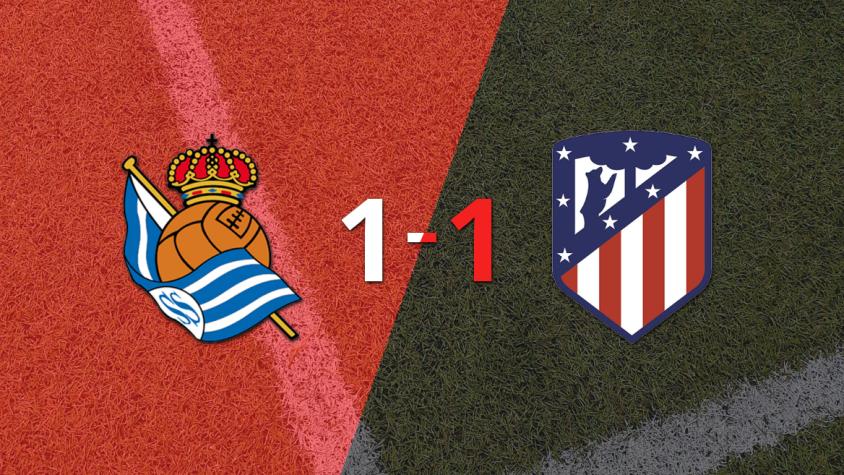 Real Sociedad no pudo en casa ante Atlético de Madrid y empataron 1-1