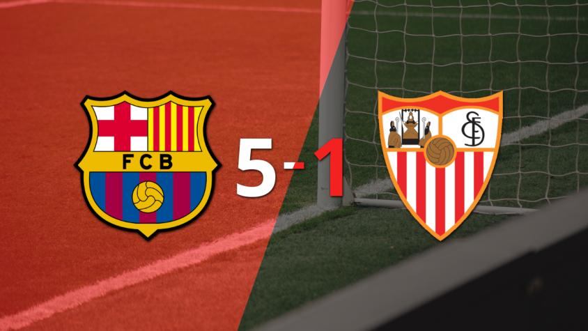 Barcelona consigue una victoria contundente de 5-1, gracias a los dobletes de Pablo Torre y Robert Lewandowski