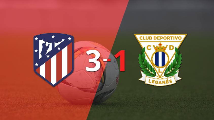 Atlético de Madrid supera por 3-1 a Leganés tras dar vuelta el partido