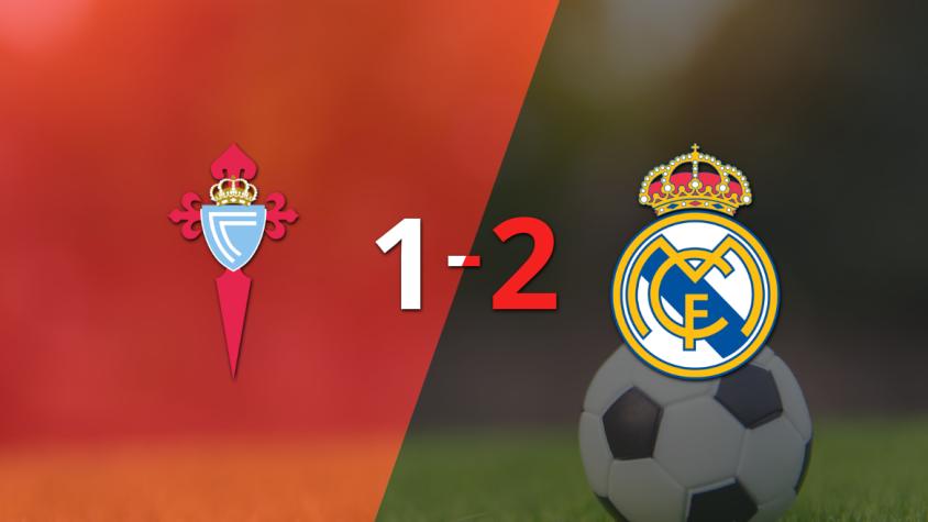 Celta no logró superar la firmeza de Real Madrid y cayó 2 a 1