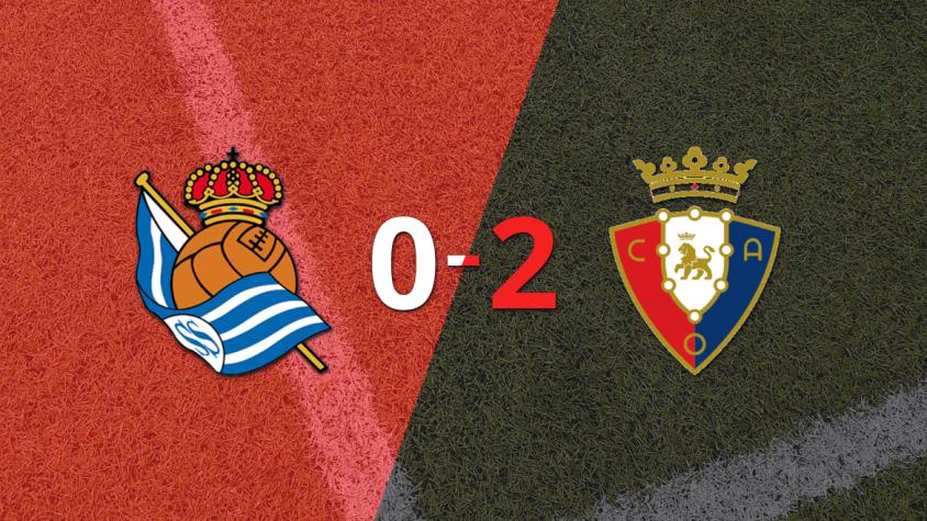 Real Sociedad sucumbe ante Osasuna y pierde por 2 a 0