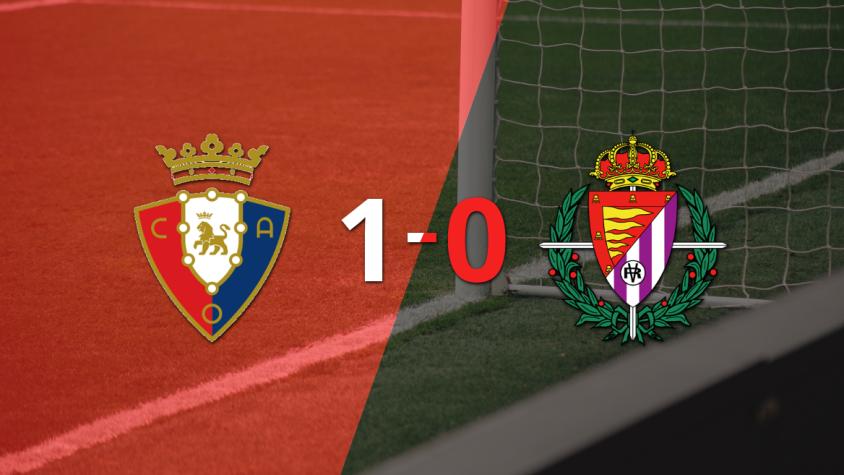 Con un solo gol de penal, Osasuna derrotó a Valladolid en el estadio el Sadar