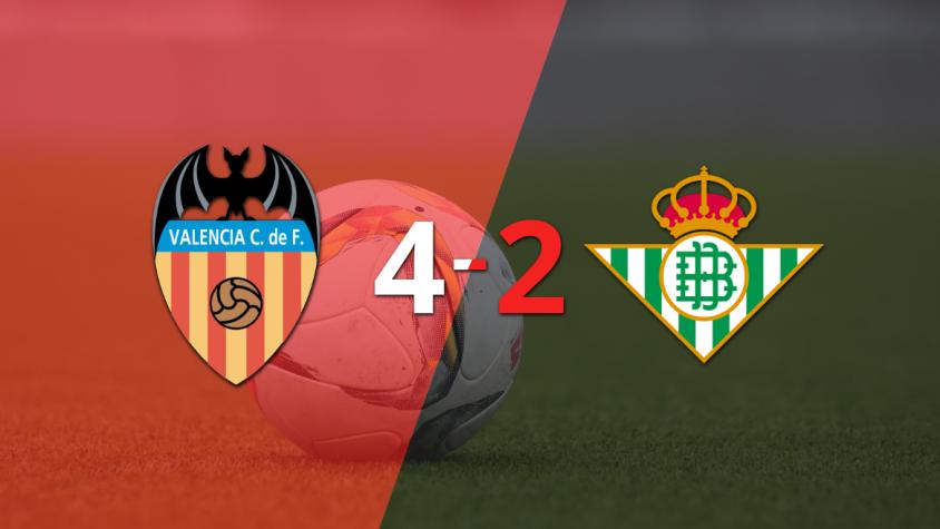 Hugo Duro sentenció el triunfo de Valencia ante Betis con doblete