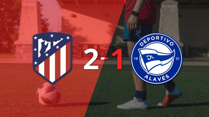 Atlético de Madrid da vuelta el marcador y triunfa 2 a 1 sobre Alavés con gol agónico