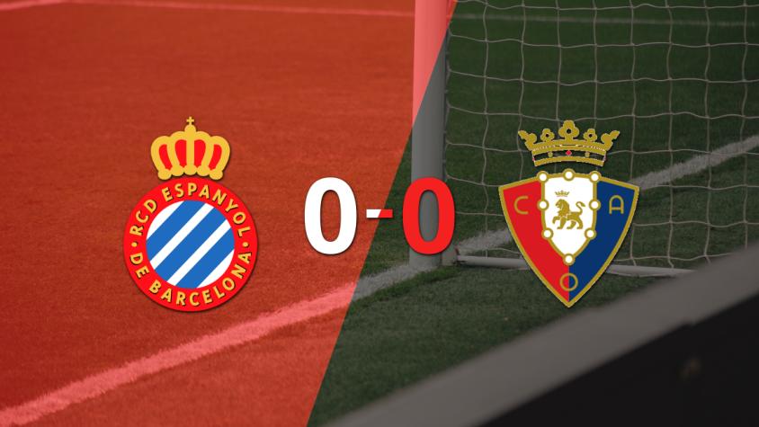 Sin goles, Espanyol y Osasuna igualaron el partido