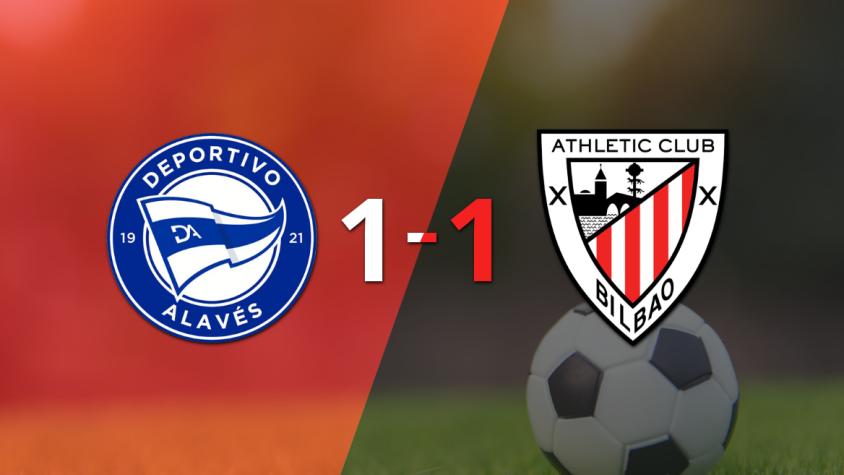 Alavés resolvió su juego de la fecha 17 con un empate 1-1 frente a Athletic Bilbao