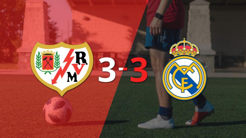 Feria de goles en el empate entre Rayo Vallecano y Real Madrid