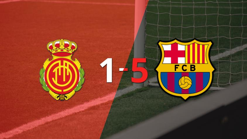 Barcelona golea 5-1 a Mallorca y Raphinha firma doblete