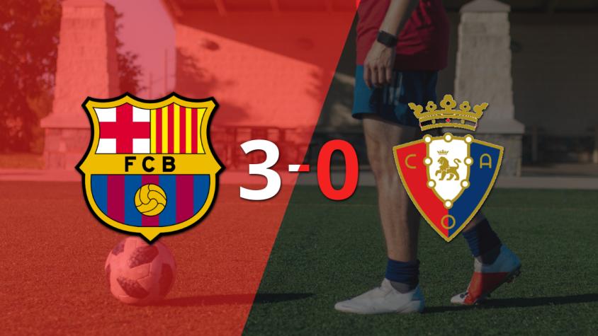 Barcelona golea 3-0 a Osasuna