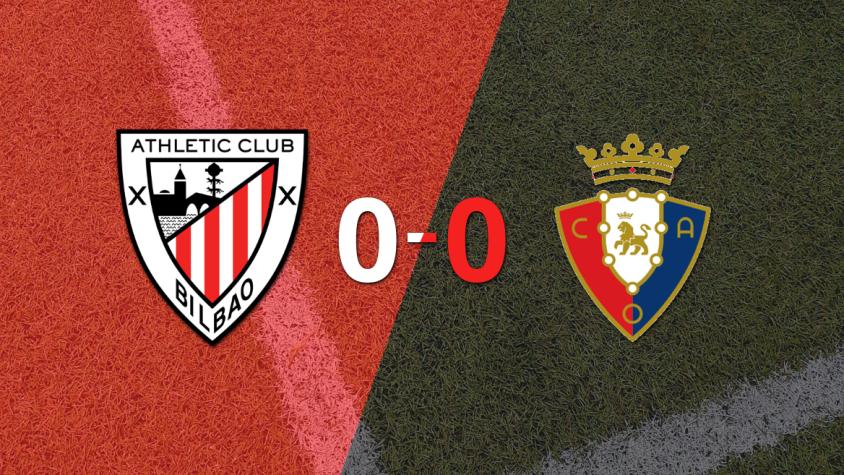 Athletic Bilbao y Osasuna no se sacaron ventaja y terminaron sin goles