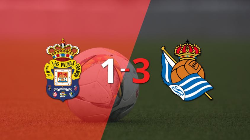 Real Sociedad domina a UD Las Palmas y le gana por 3 a 1