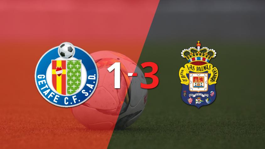 UD Las Palmas supera por 3-1 a Getafe tras dar vuelta el partido