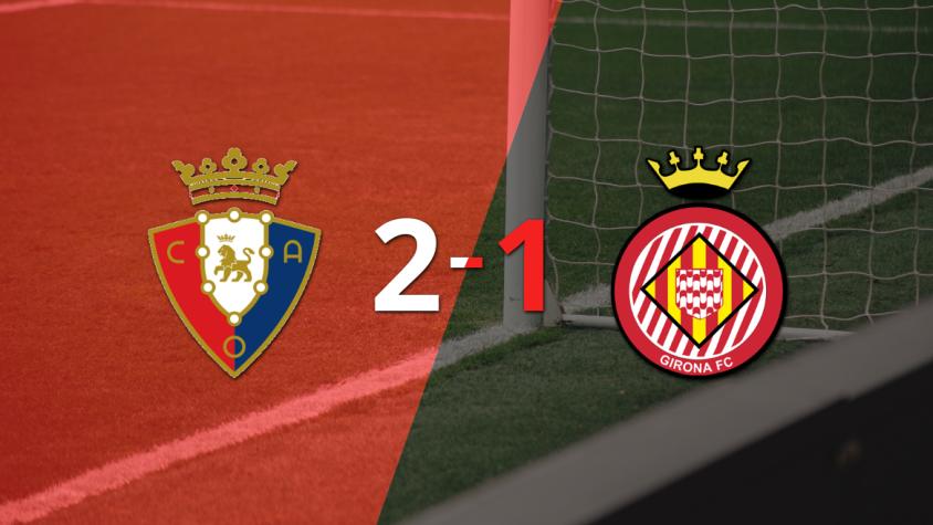 Osasuna logró una victoria con gol agónico por 2 a 1 frente a Girona