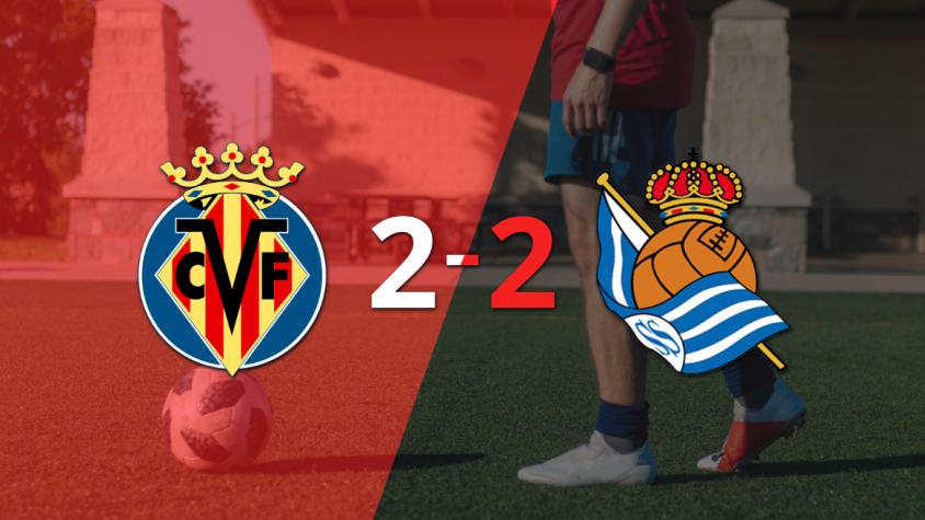Real Sociedad empató 2-2 ante Villarreal con doblete de Mikel Oyarzábal