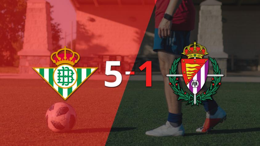 Betis golea 5-1 a Valladolid