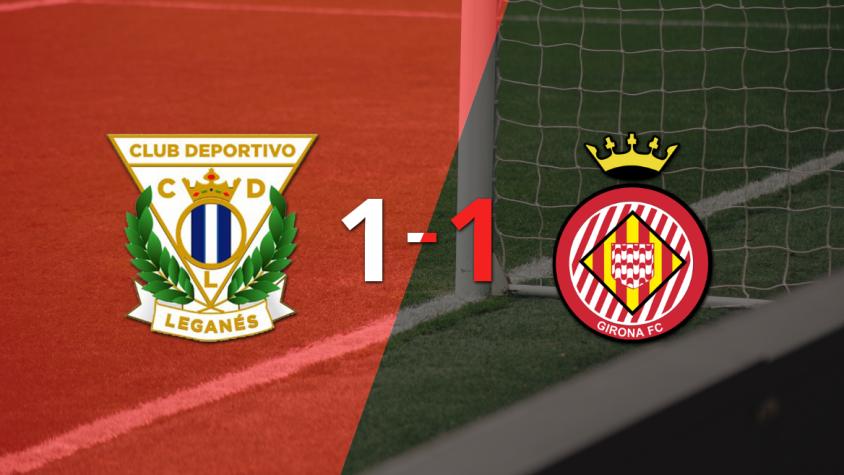 Leganés empató 1-1 contra Girona sobre el final del partido
