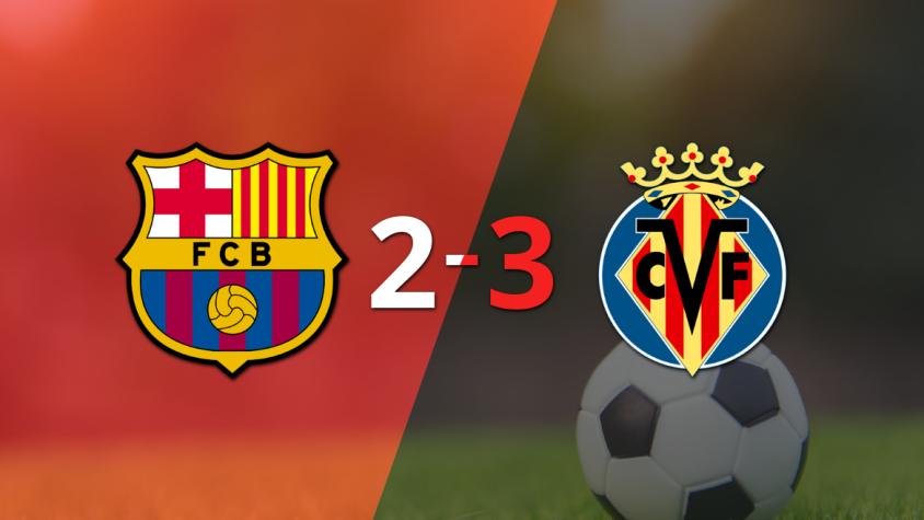 Villarreal consigue emocionante triunfo sobre Barcelona por 3 a 2