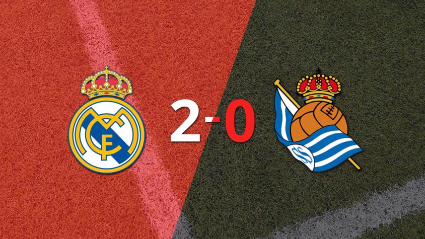 Real Madrid superó a Real Sociedad con dos tantos de Kylian Mbappé