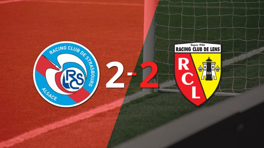 Vibrante 2-2 entre RC Strasbourg y Lens