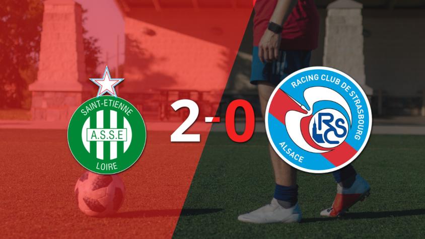 Con dos goles, Saint Etienne se impuso a RC Strasbourg en el estadio Le Chaudron