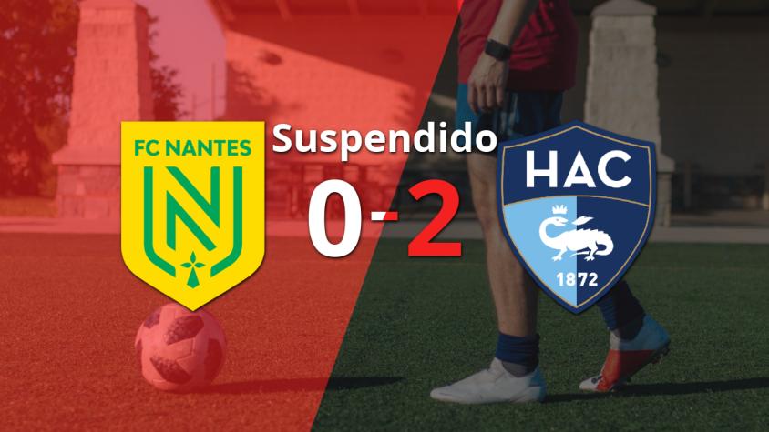 Nantes y Le Havre AC no pudieron seguir jugando en el estadio el Stade de la Beaujoire