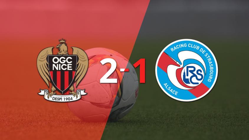 RC Strasbourg no pudo con Nice y perdió 2 a 1