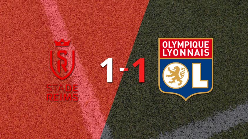 Stade de Reims no pudo en casa ante Olympique Lyon y empataron 1-1