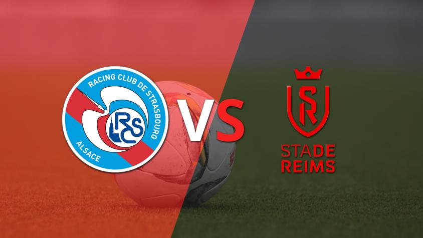 Empate a 0 en el comienzo del segundo tiempo entre RC Strasbourg y Stade de Reims