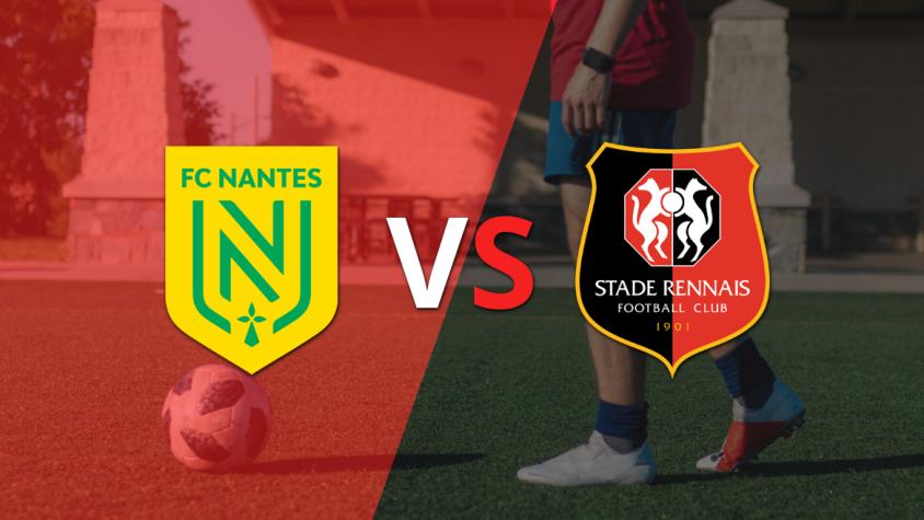 Nantes avanza 1 a 0 ante Stade Rennes en el estadio el Stade de la Beaujoire