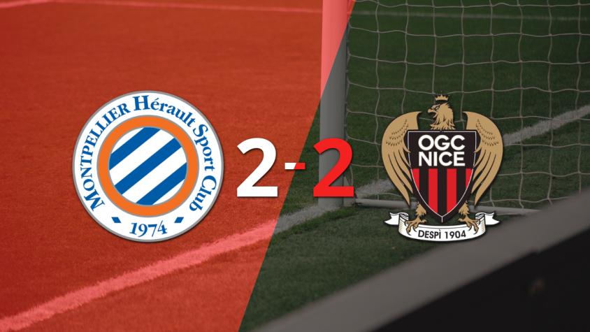 Empate a 2 entre Montpellier y Nice