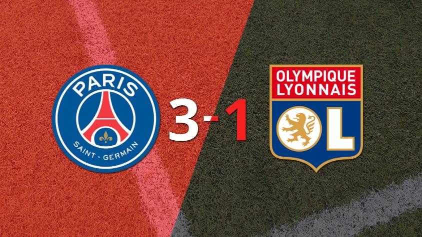 PSG superó por 3-1 a Olympique Lyon como local