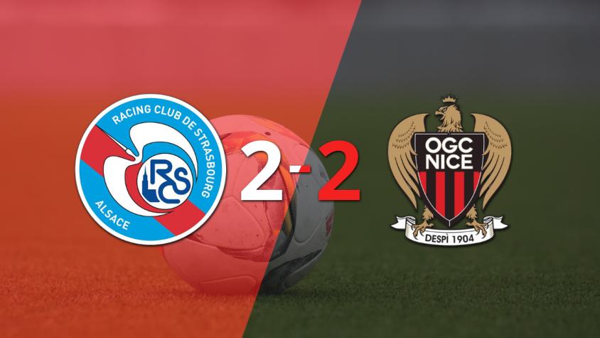 Youssouf Ndayishimiye rescata a Nice con un gol agónico ante RC Strasbourg