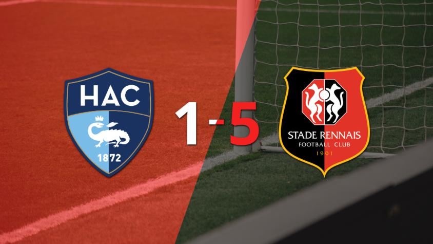 Le Havre AC cae goleado por 5 a 1 ante Stade Rennes en un vibrante encuentro 