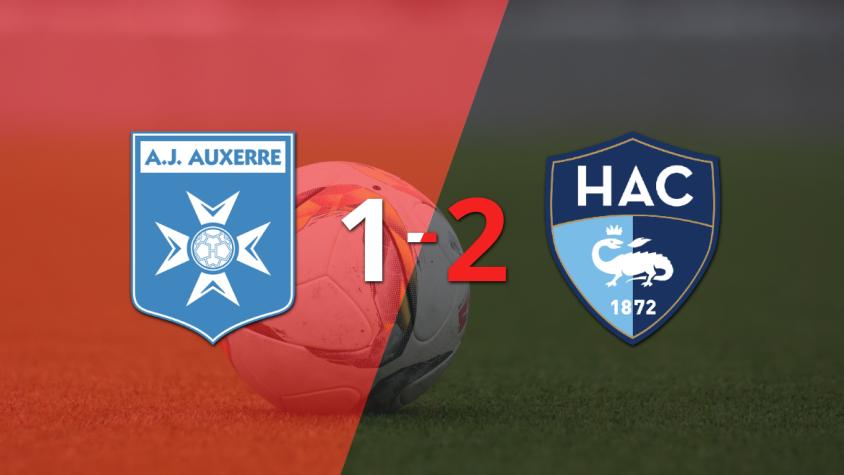 Le Havre AC celebra con un sufrido 2-1 ante Auxerre, gracias a un gol agónico