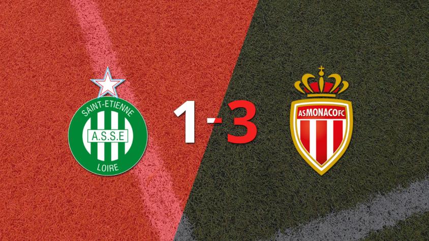 Dura derrota para Saint Etienne sucumbe ante la contundencia de Mónaco y cae por 3 a 1