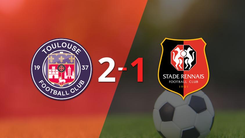 Con la mínima diferencia, Toulouse venció a Stade Rennes por 2 a 1