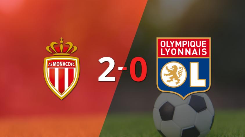 Mónaco dominó a Olympique Lyon con un 2-0 en un partido electrizante