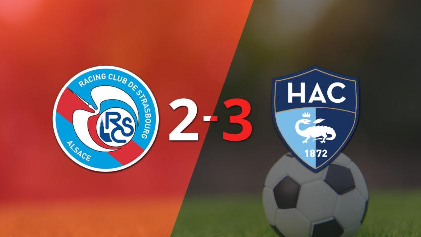 Triunfo de Le Havre AC sobre RC Strasbourg por 3 a 2